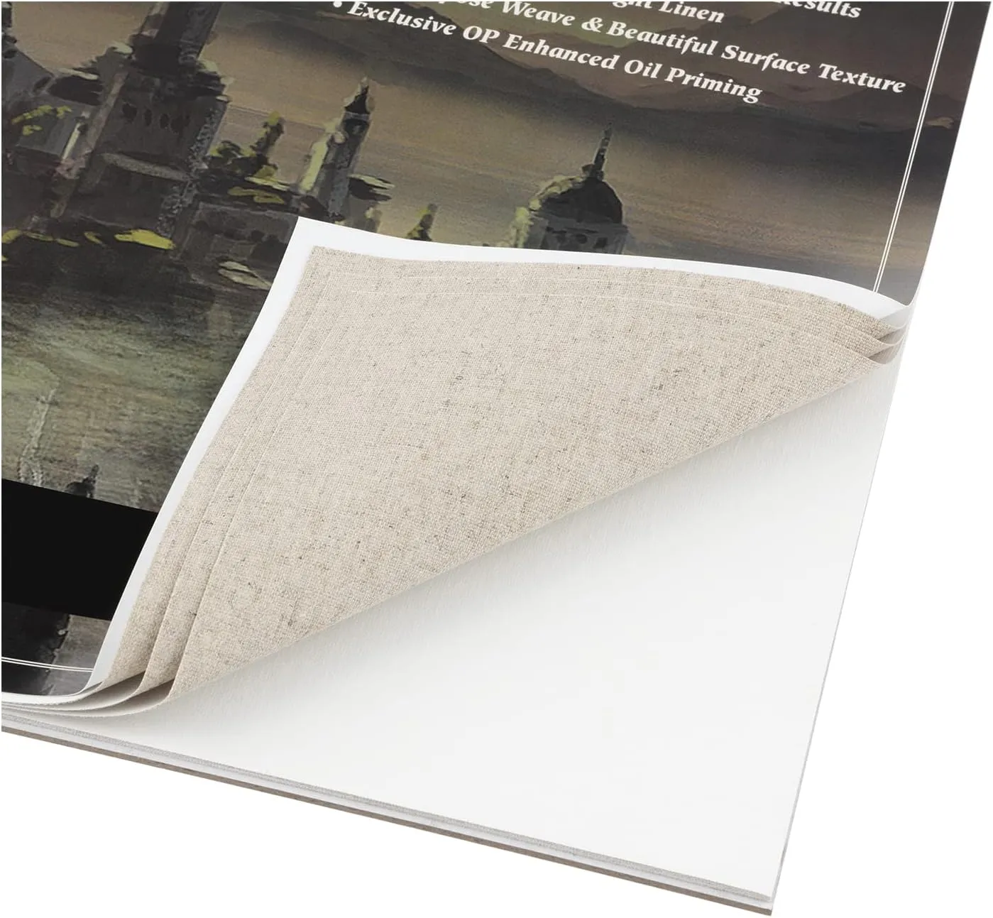 Centurion Deluxe Oil Primed Linen Pad (9x12 in) 10 Sheets per Pad –11 oz. No Bleed Pages, Lightweight, Easy to Travel Canvas Pad - Art Pad for Plein Air Painting