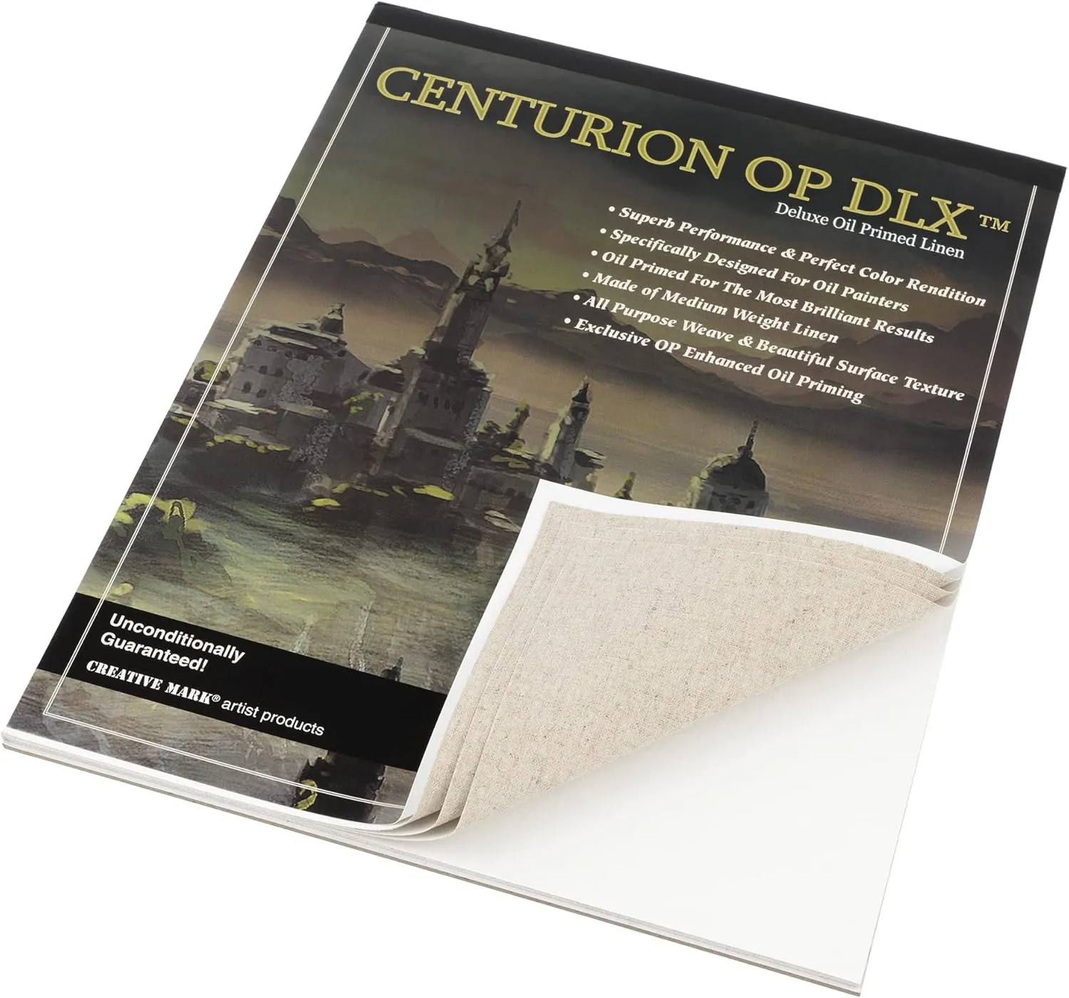 Centurion Deluxe Oil Primed Linen Pad (9x12 in) 10 Sheets per Pad –11 oz. No Bleed Pages, Lightweight, Easy to Travel Canvas Pad - Art Pad for Plein Air Painting