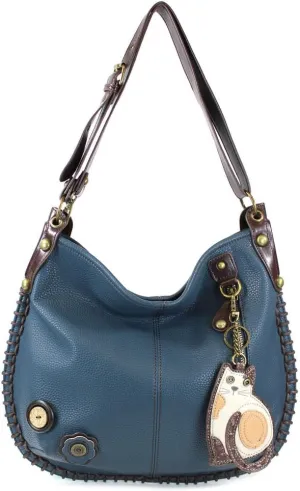 CHALA Charming Hobo/Xbody (Cat) (Navy Blue)