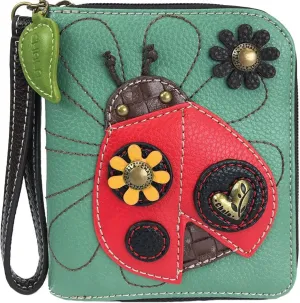 Chala Ladybug Zip-Around Wallet/Wristlet