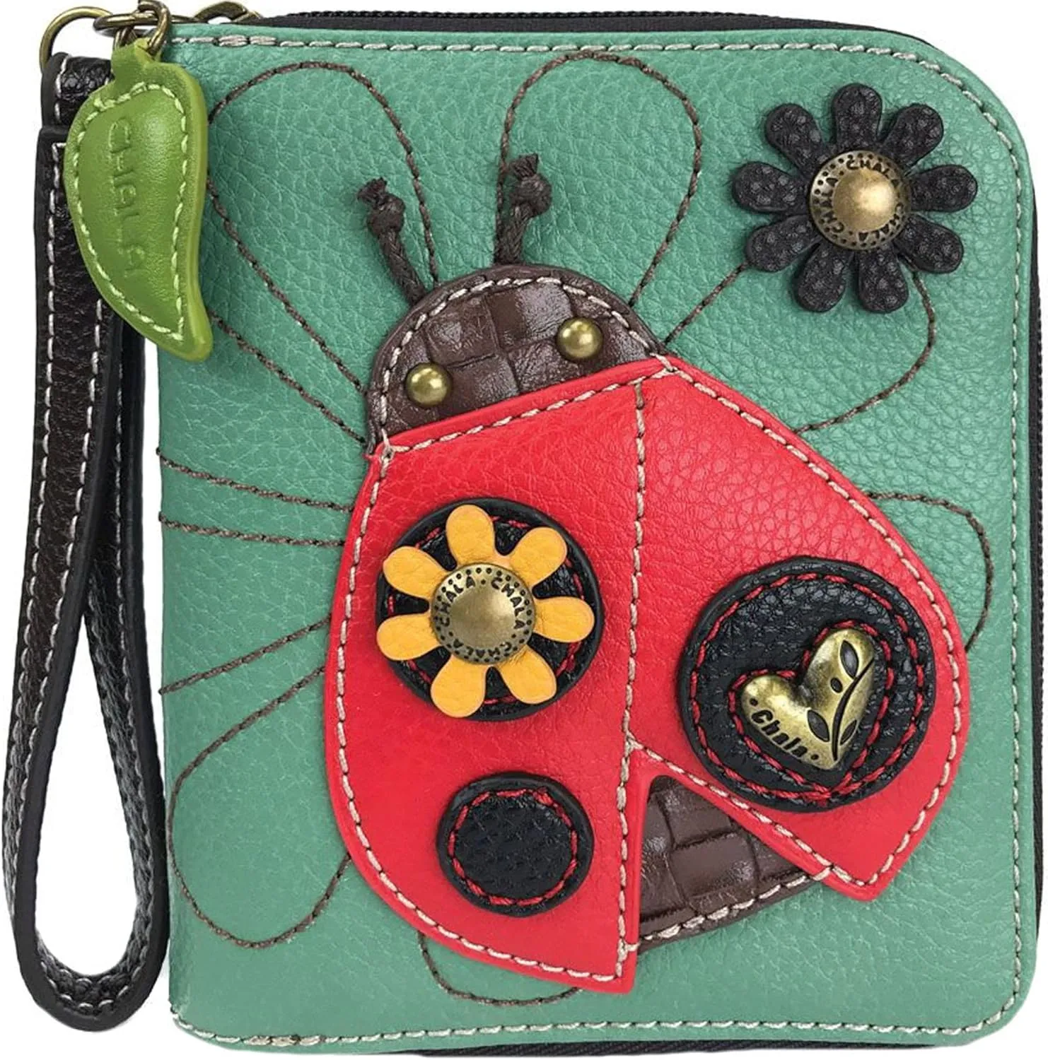 Chala Ladybug Zip-Around Wallet/Wristlet