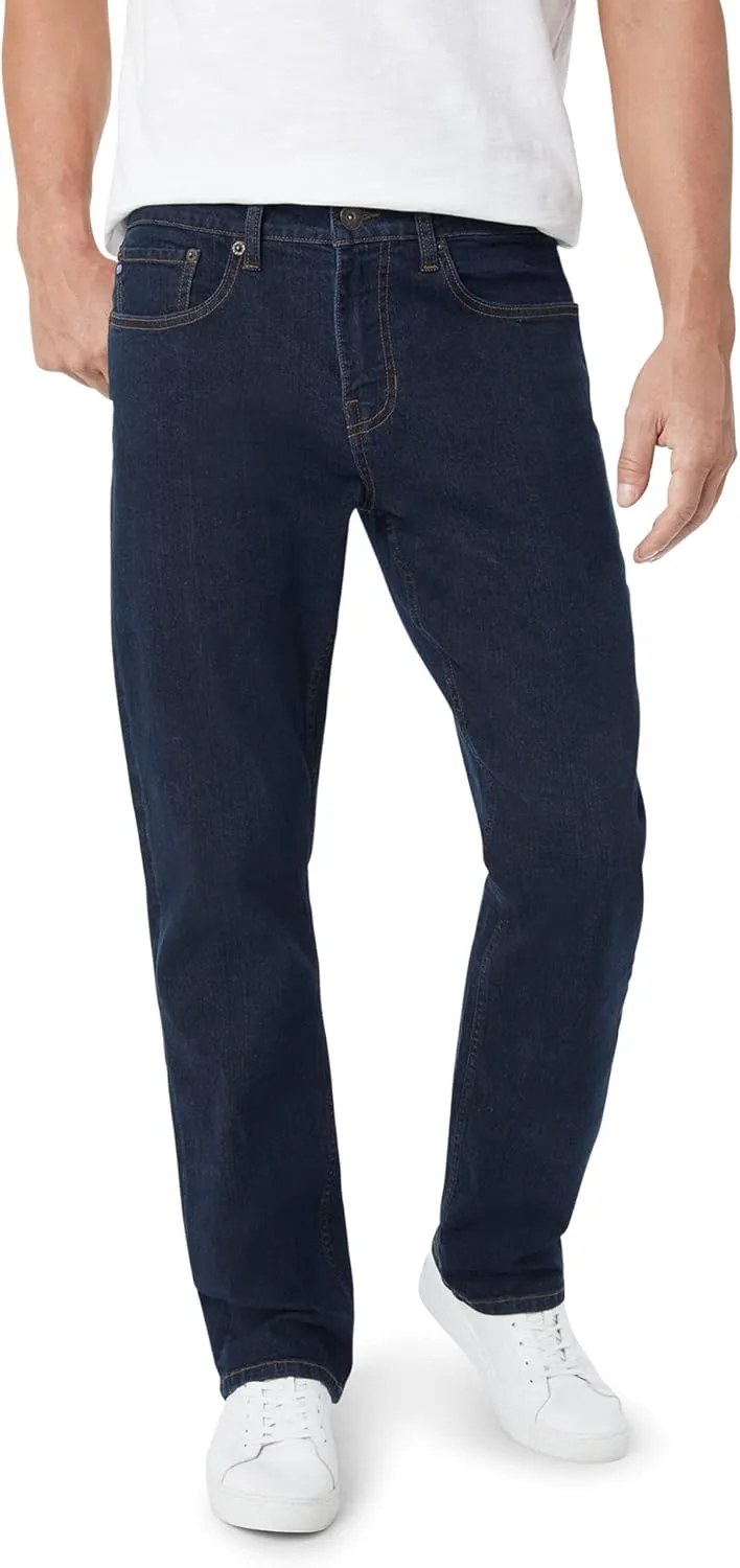 Chaps Men's Relaxed Fit Jeans - Comfort Stretch Denim Jeans - Classic Fit Jeans for Men