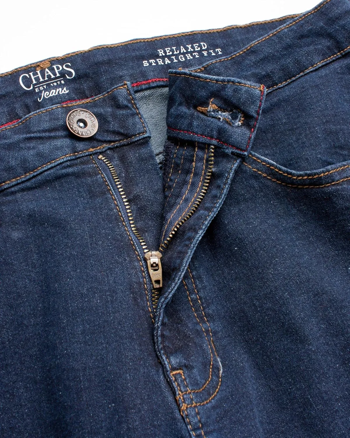 Chaps Men's Relaxed Fit Jeans - Comfort Stretch Denim Jeans - Classic Fit Jeans for Men