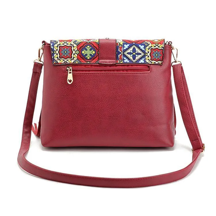 Charming Beautiful Bohemian Vintage Red Carry Bag