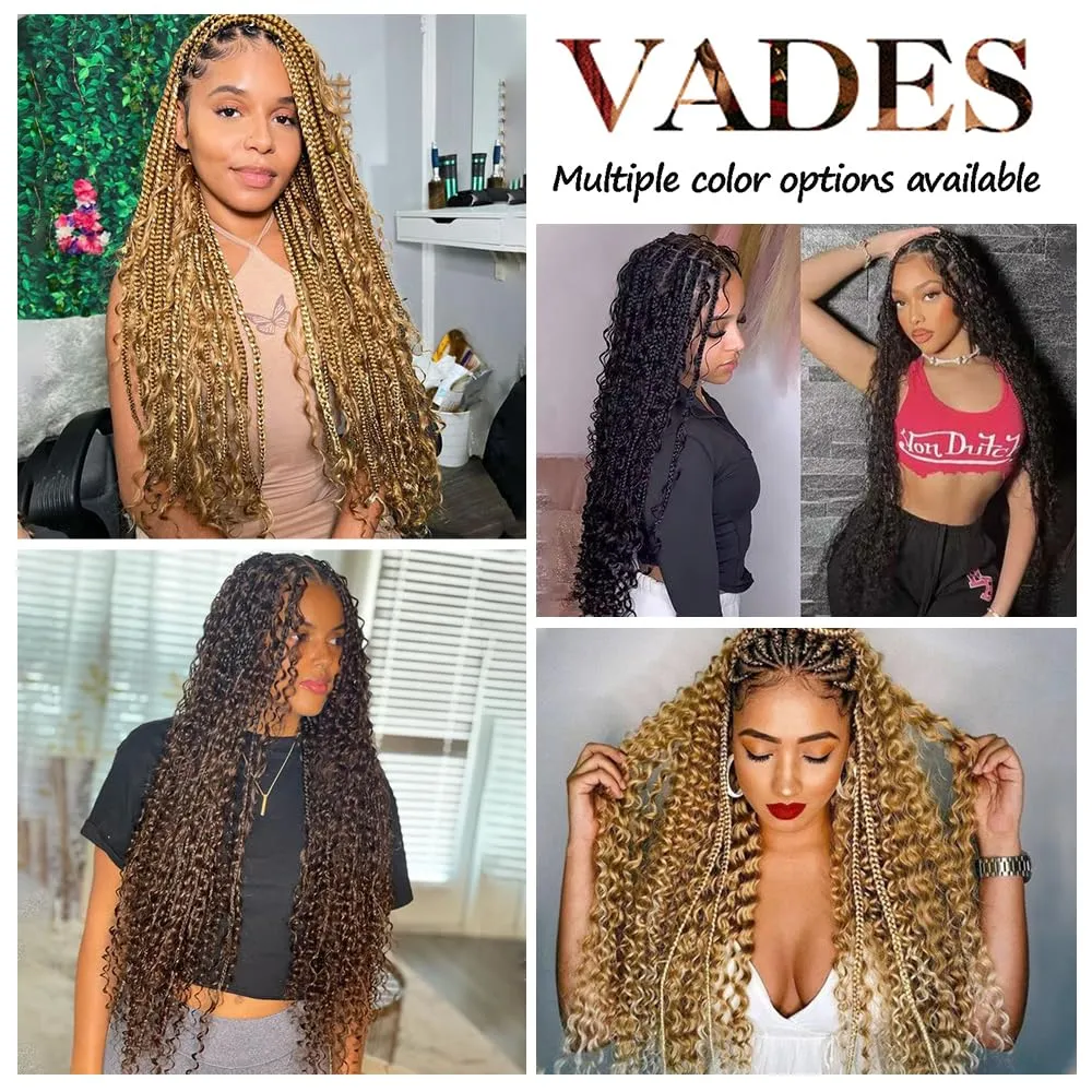 Chocolate Brown Braiding Hair Deep Wave Boho Braids 16Inch No Weft 90g 10A Brazilian Virgin Curly Human Boho Braiding Hair Wet and Wavy Color 4 Remy Hair Extensions
