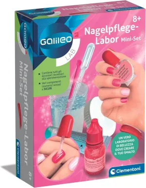 Clementoni 59325 Galileo Lab Nail Care Set for Children Ages 8 and Up