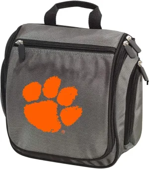 Clemson University Toiletry Bags or Clemson Logo Shaving Kit - HANGABLE Overnight Travel Bag