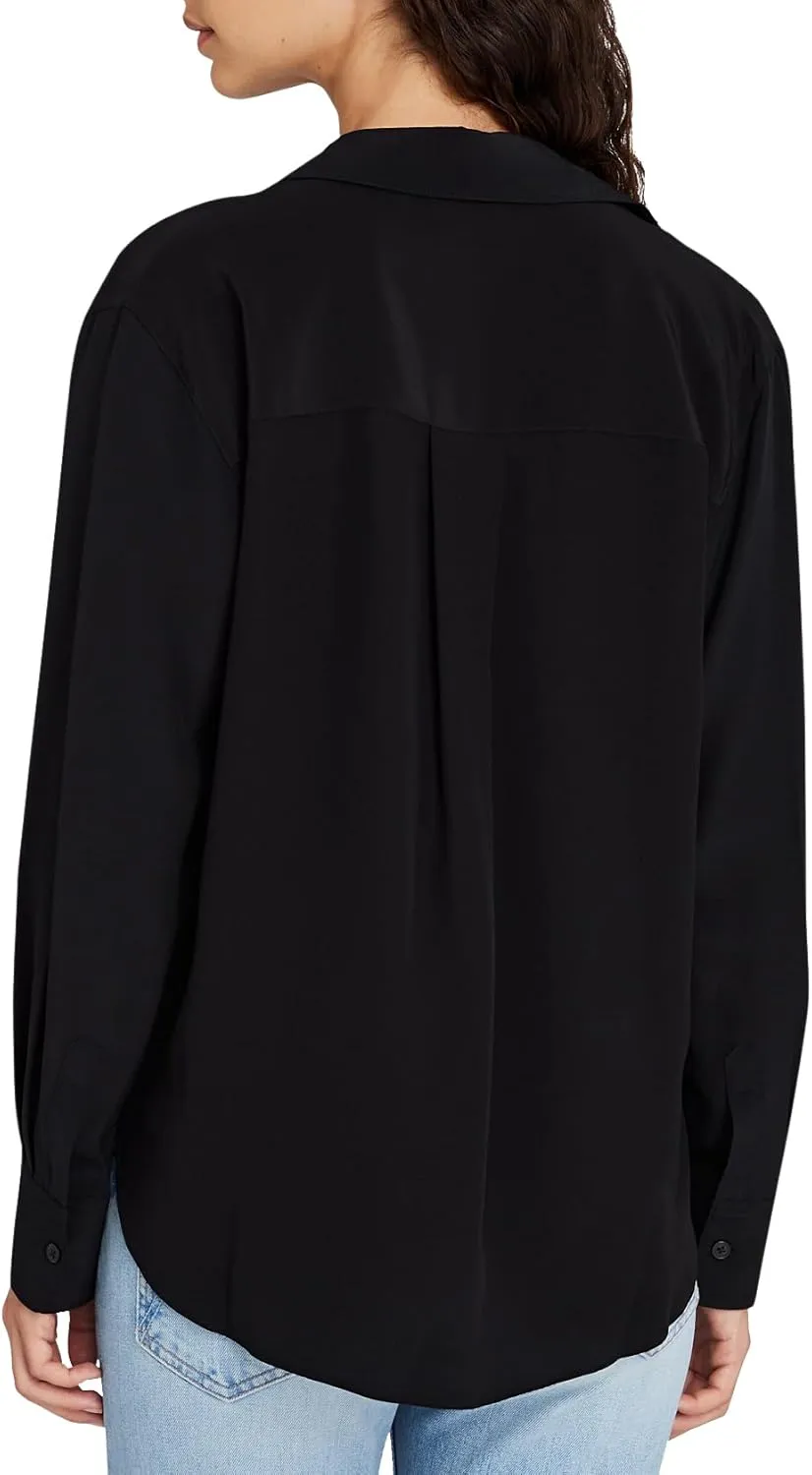 Club Monaco Women's Silk Utility Shirt