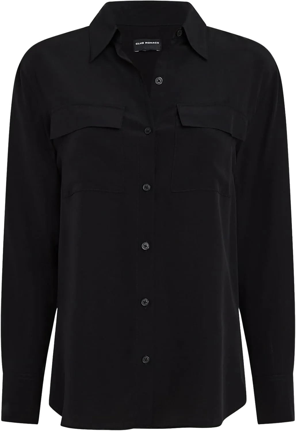 Club Monaco Women's Silk Utility Shirt