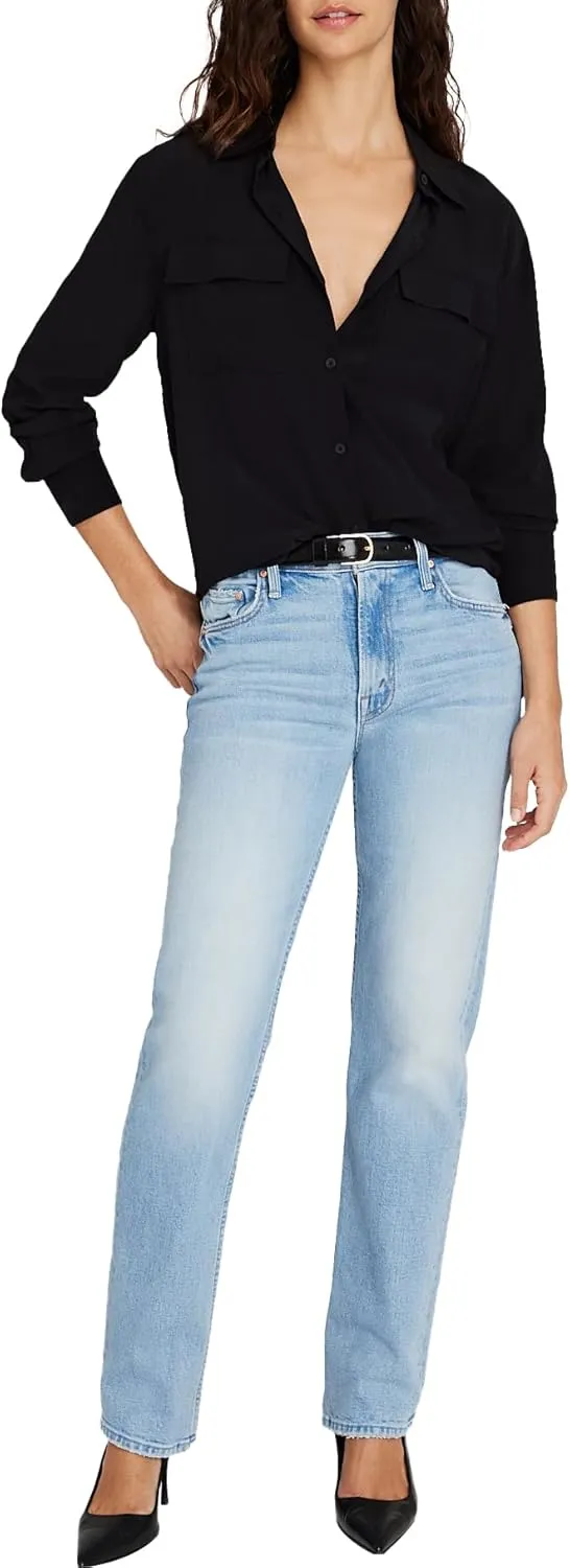 Club Monaco Women's Silk Utility Shirt