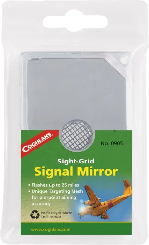 Coghlan's Sight-Grid Signal Mirror , Metallic, 2" x 3"