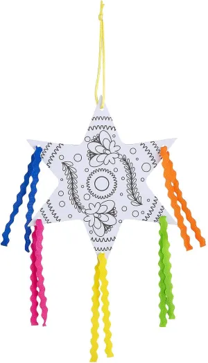 Color Your Own Fiesta Star Craft Kit - Makes 12