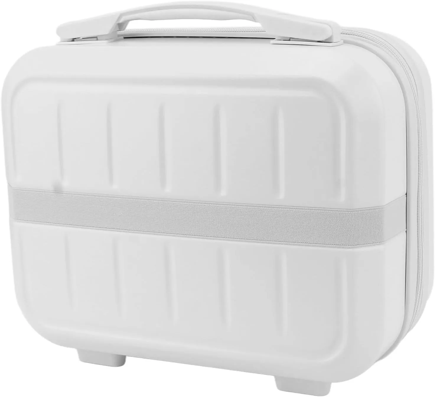 Cosmetic Bag, Durable Delicate ABS Travel Cosmetic Case 14in Portable for Travel, Greenish Blue