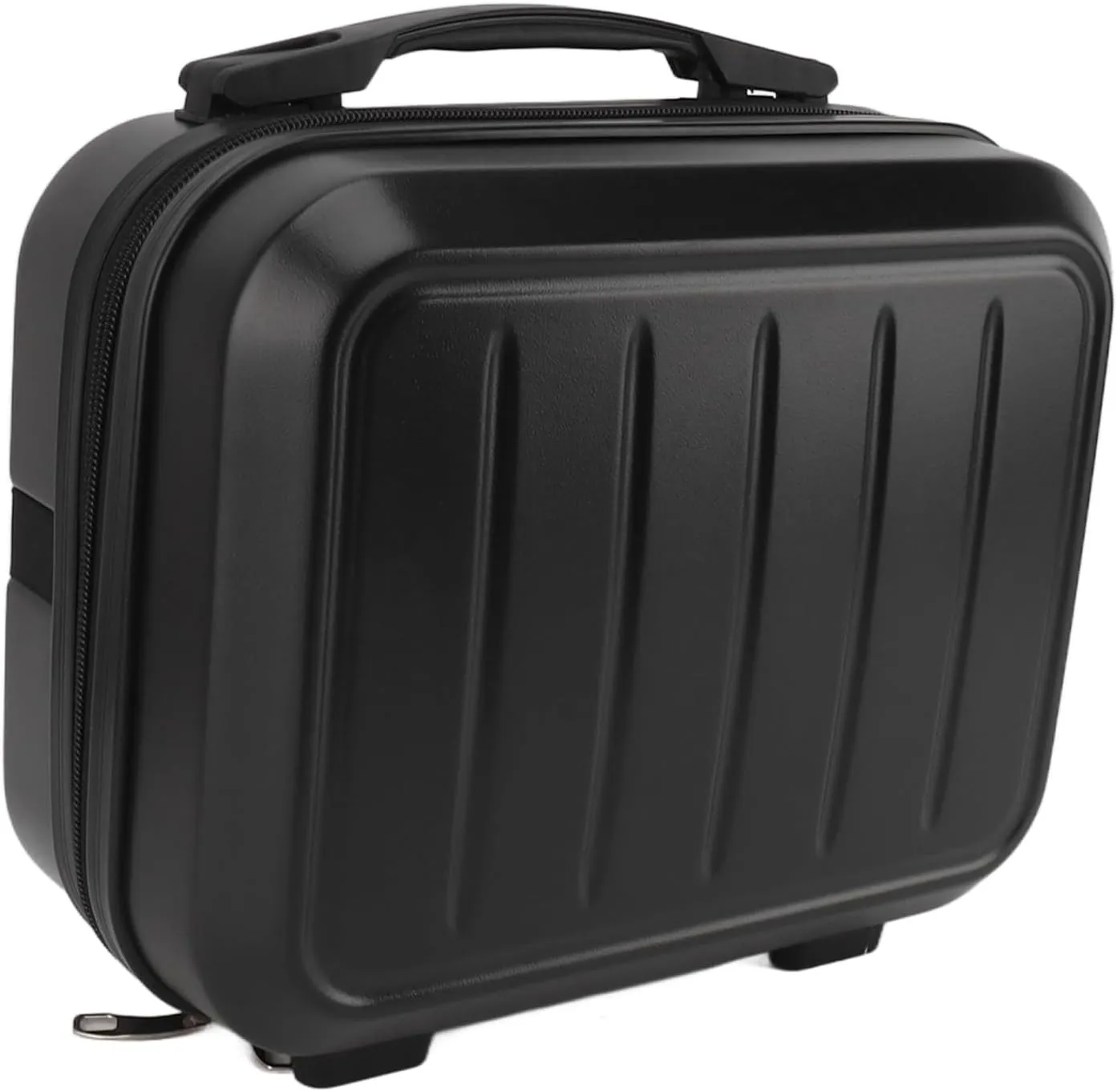 Cosmetic Bag, Durable Delicate ABS Travel Cosmetic Case 14in Portable for Travel, Greenish Blue