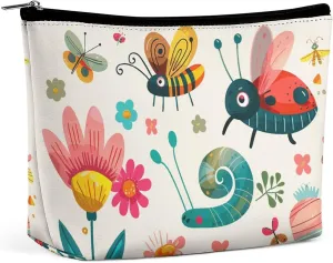 Cosmetic Bag Makeup Bags for Women Portable Makeup Bag Cartoon Small Insect Makeup Case Travel Toiletry Bag for Travel Accessories