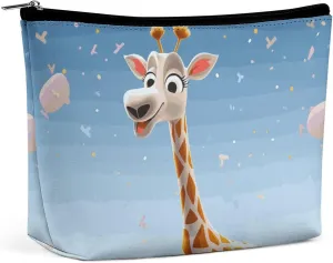 Cosmetic Bag Makeup Bags for Women Portable Makeup Bag Cartoons Giraffe Makeup Case Travel Toiletry Bag for Travel Accessories