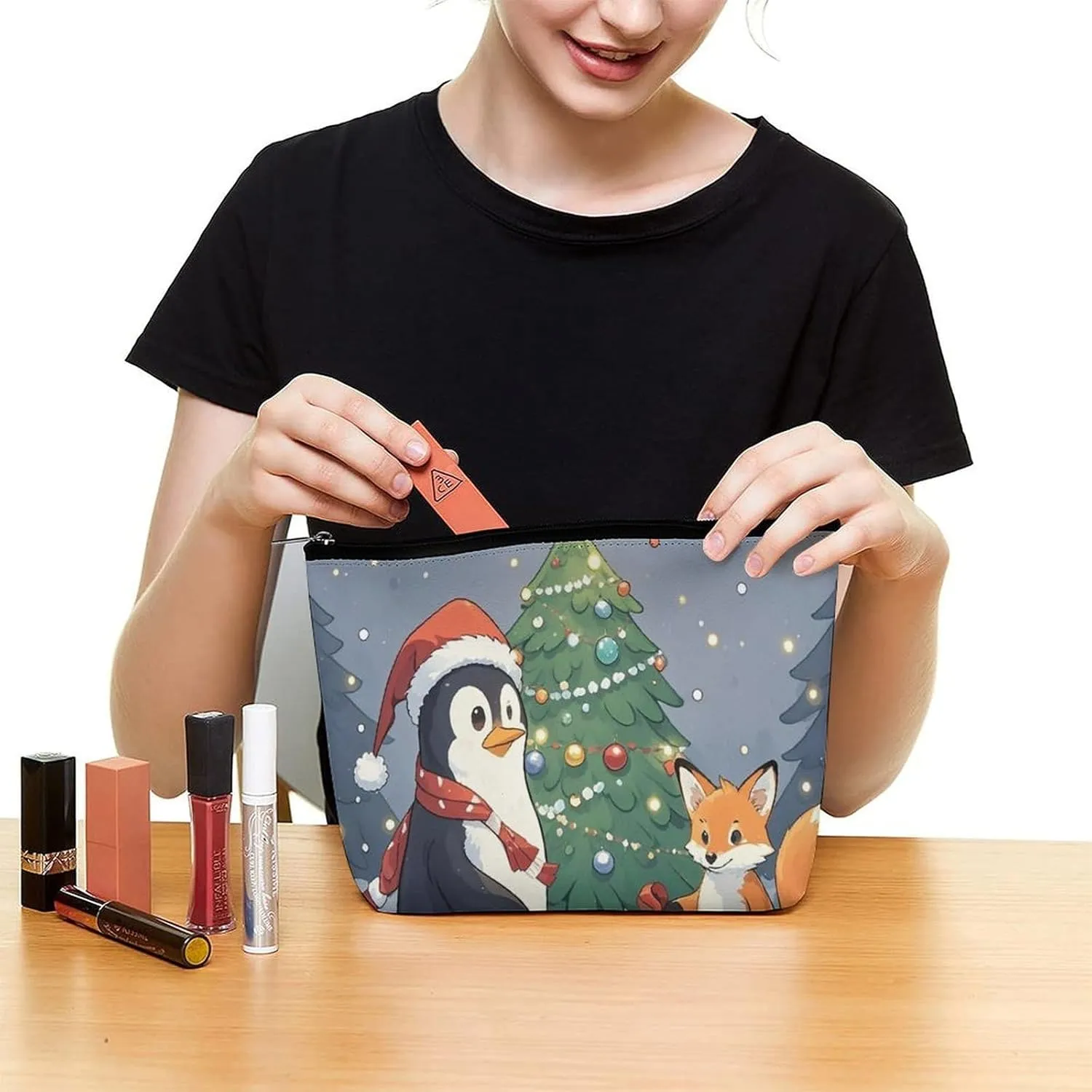 Cosmetic Bag Makeup Bags for Women Portable Makeup Bag Sharing Presents Makeup Case Travel Toiletry Bag for Travel Accessories