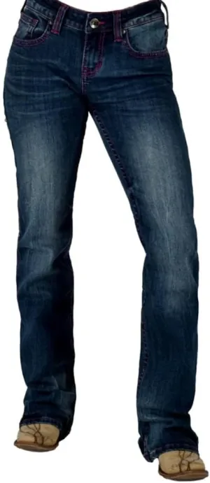 Cowgirl Tuff Western Jeans Womens Pink Arrows Medium Wash JPNKAW