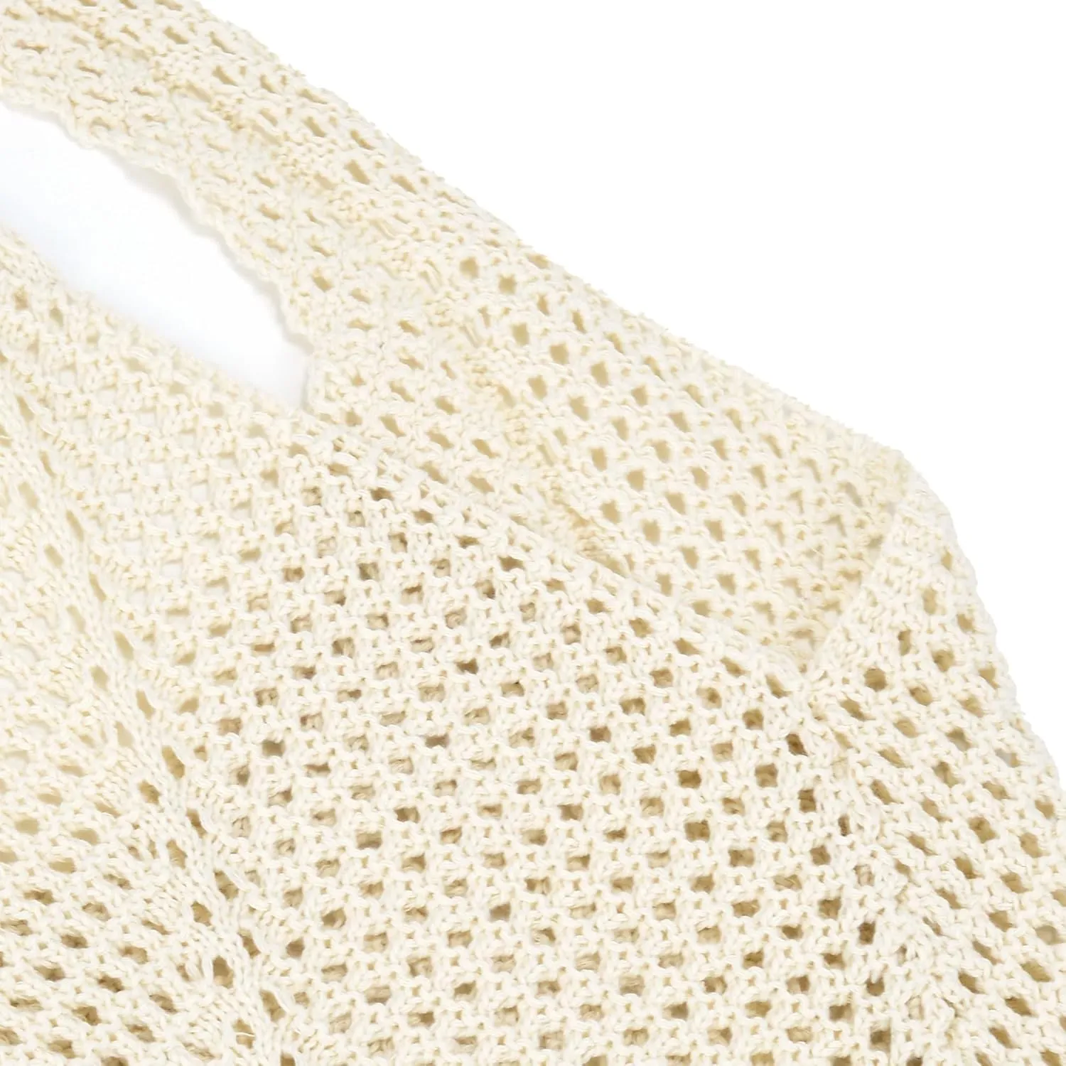 Crochet Tote Bag for Women Summer Beach Mesh Woven Shoulder Handbags Boho Knit Bag