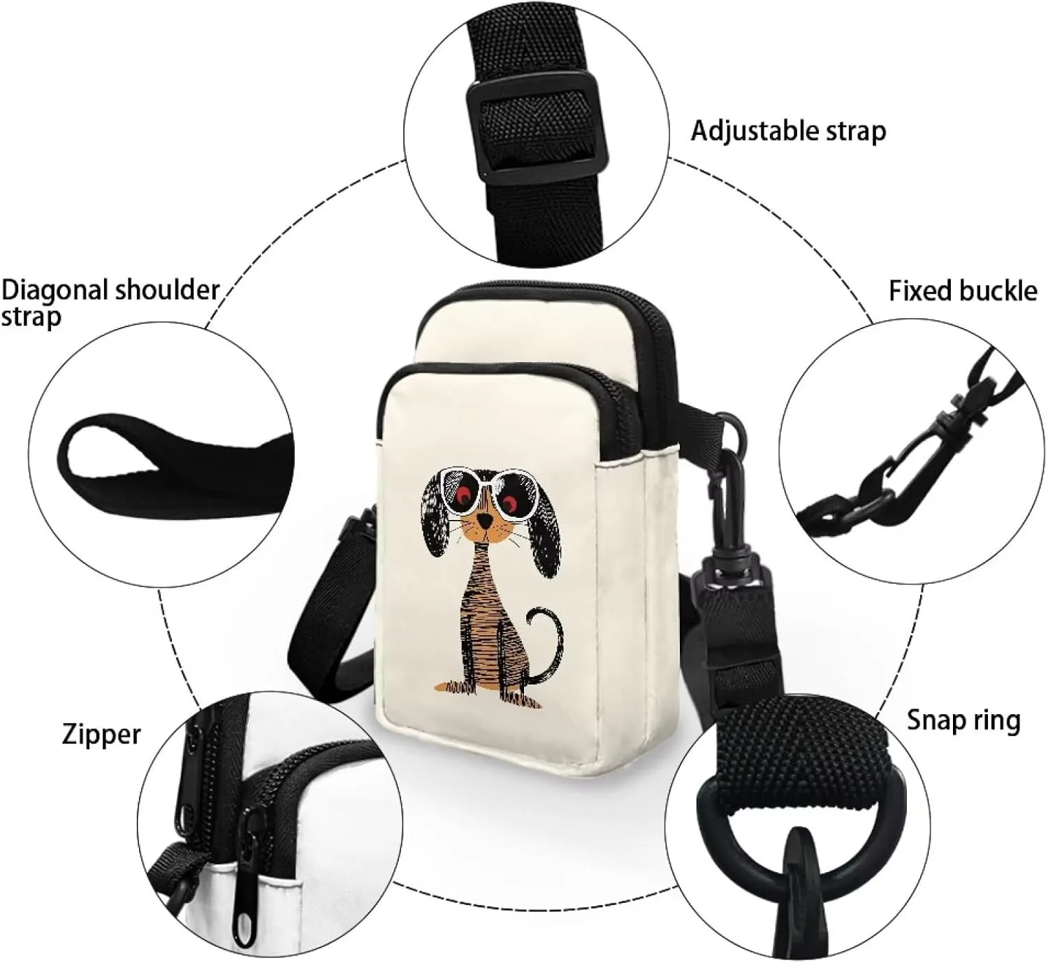 Crossbody Purses for Women with Adjustable Strap Mini Over Shoulder Handbag Purse Wallet Phone Bag