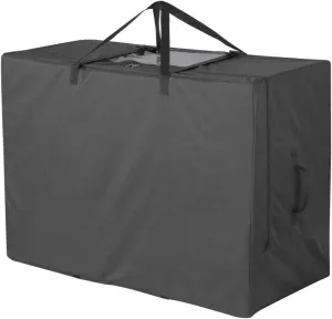 Cuddly Nest Folding Mattress Storage Bag - Heavy Duty Carry Case for Tri-Fold Guest Bed (Fits 4" Queen Mattress,Black)