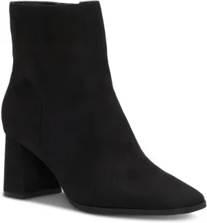 Cufflinks Inc. Womens Dasha Faux Suede Square Toe Booties, Black, 11 Medium