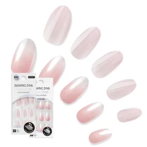 Dashing Diva Magic Press Premium Nail Bundle - Pretty Little Pinks Collection- Press On Nails- Pretty Thing & Rosewater Glaze Almond - Long Lasting Gel - Lasts Up to 7 Days - 2 Sets