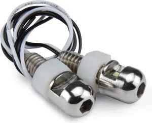 Design Engineering 030310 Lite'N Boltz LED License Plate Lighting Kit with Dome Head, 2 Piece - Polished