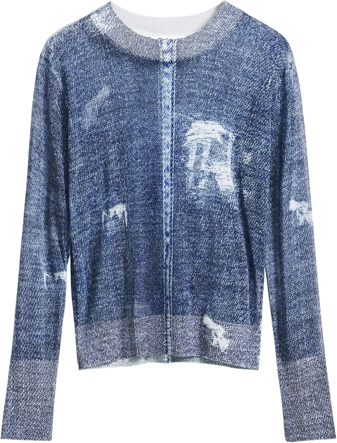 Desigual Women's Denim-Effect Sweater