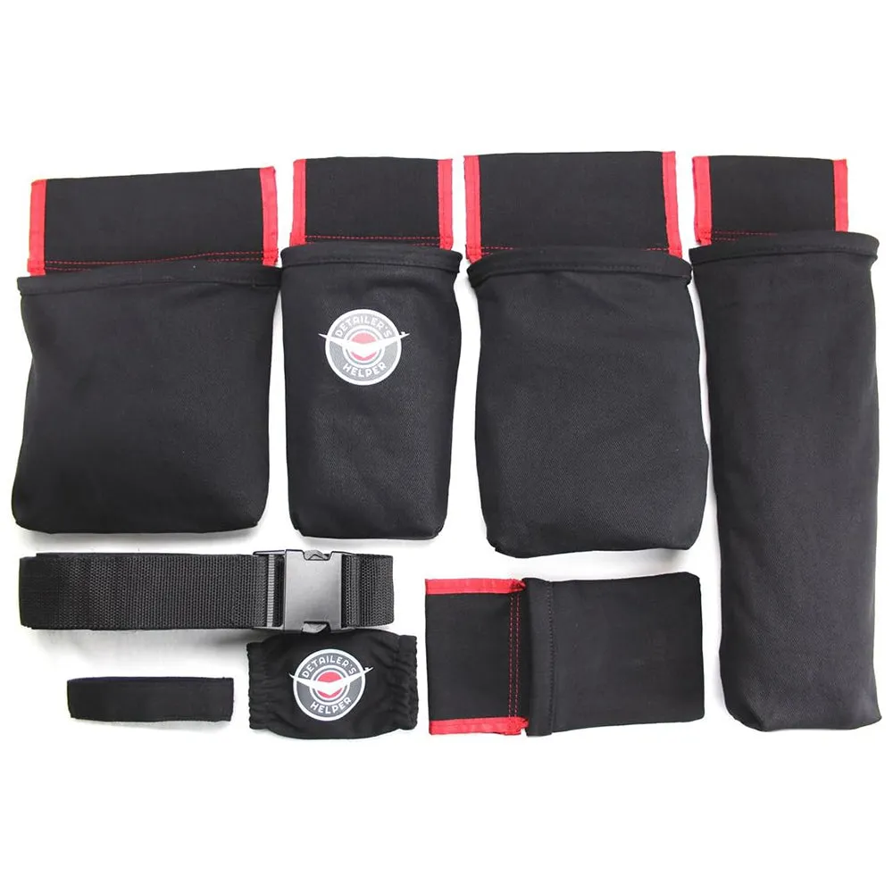 Detailer's Helper HD Tool Belt - Black/Red