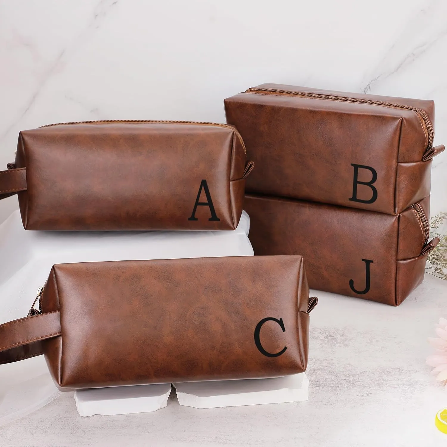 Devon Anniversary Birthday Gifts for Men, Husband Dad Grandpa Gifts from Wife Daughter, Christmas Valentines Fathers Day Ideas Gifts for Dad Husband Brother Son Mens Toiletry Travel Bag