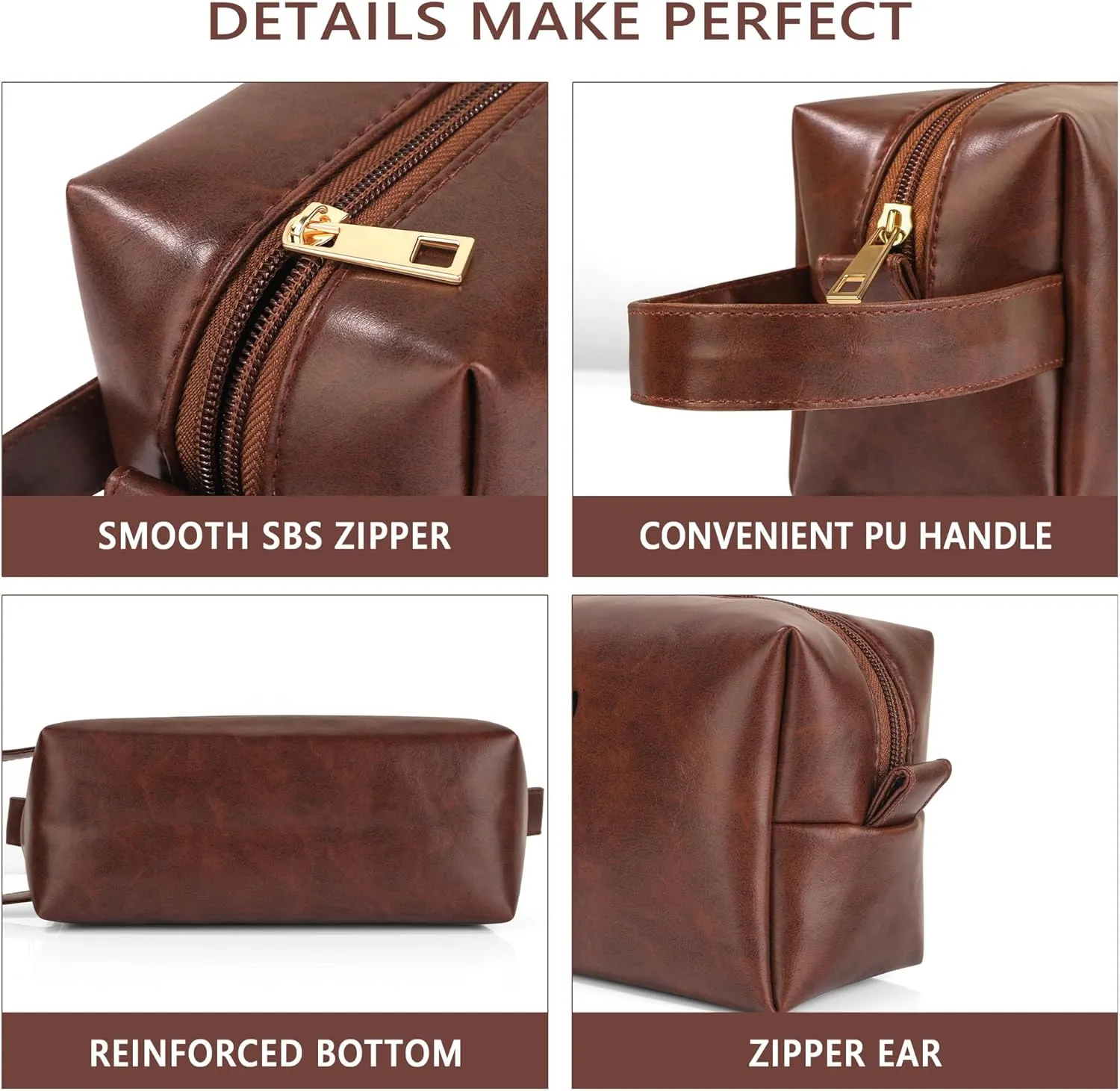 Devon Anniversary Birthday Gifts for Men, Husband Dad Grandpa Gifts from Wife Daughter, Christmas Valentines Fathers Day Ideas Gifts for Dad Husband Brother Son Mens Toiletry Travel Bag