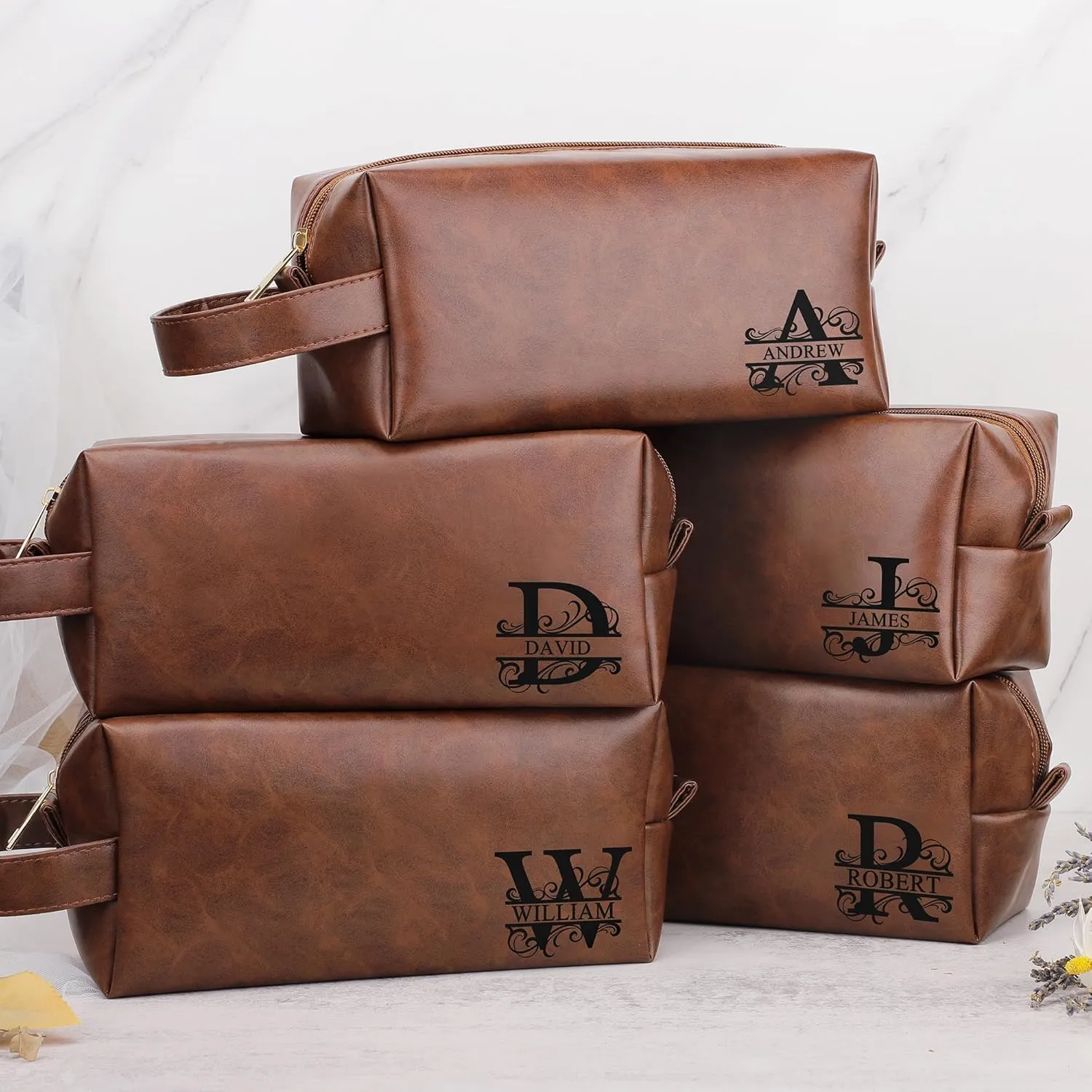 Devon Anniversary Birthday Gifts for Men, Husband Dad Grandpa Gifts from Wife Daughter, Christmas Valentines Fathers Day Ideas Gifts for Dad Husband Brother Son Mens Toiletry Travel Bag