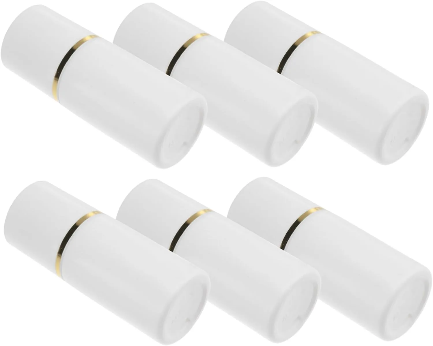 Didiseaon 6Pcs Refillable Sponge Bottles for Travel Durable White Cosmetics Storage Containers for Essential Oils Perfumes and Liquids for Purse Use