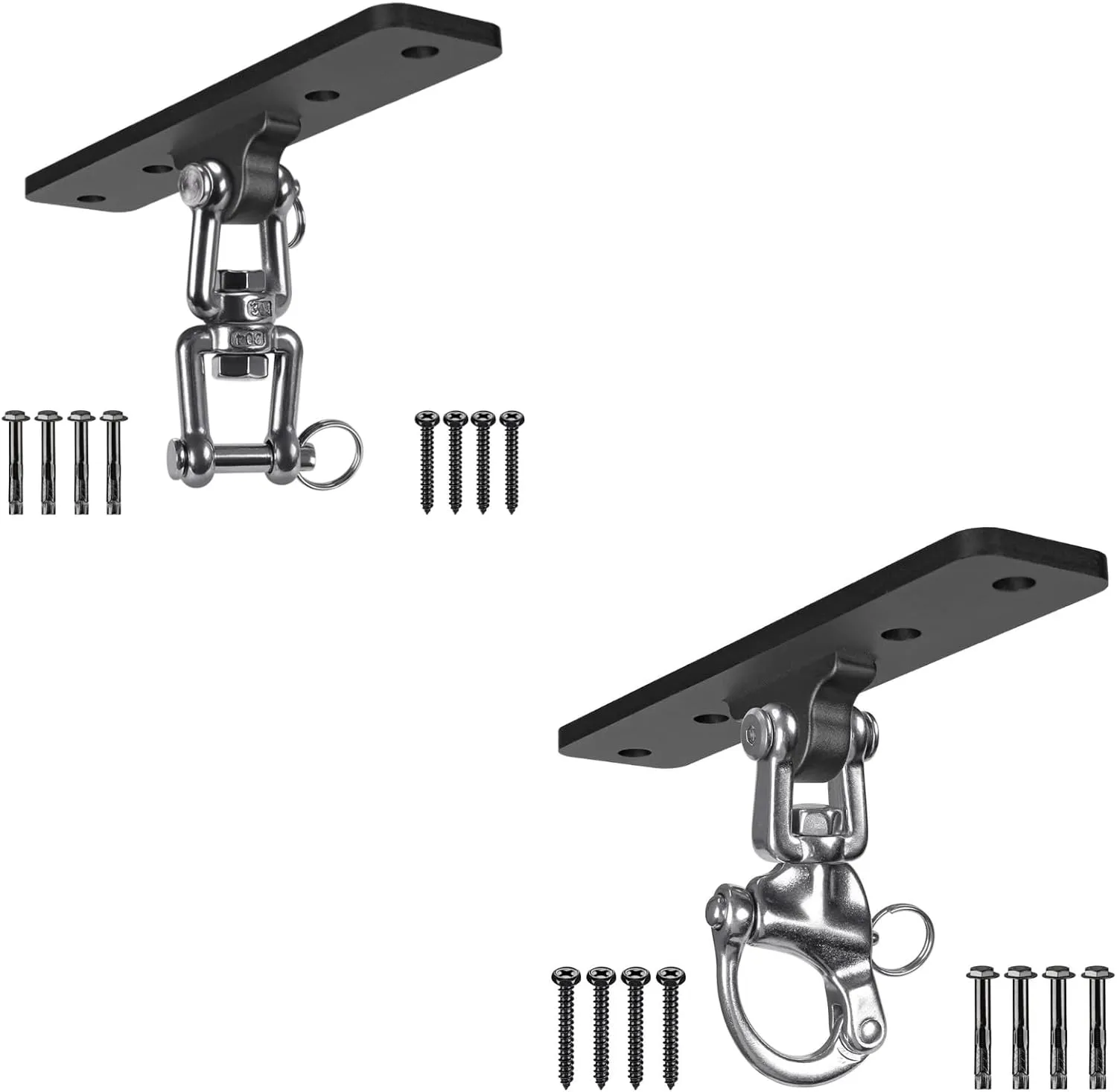 Dolibest Heavy Bag Hanger,Wall Ceiling Mount Hook 360° Rotation Wood Beam Holder Body Weight Strength Training Systems, Aerial Yoga Swing & Hammock, Resistance Band for Wooden Sets
