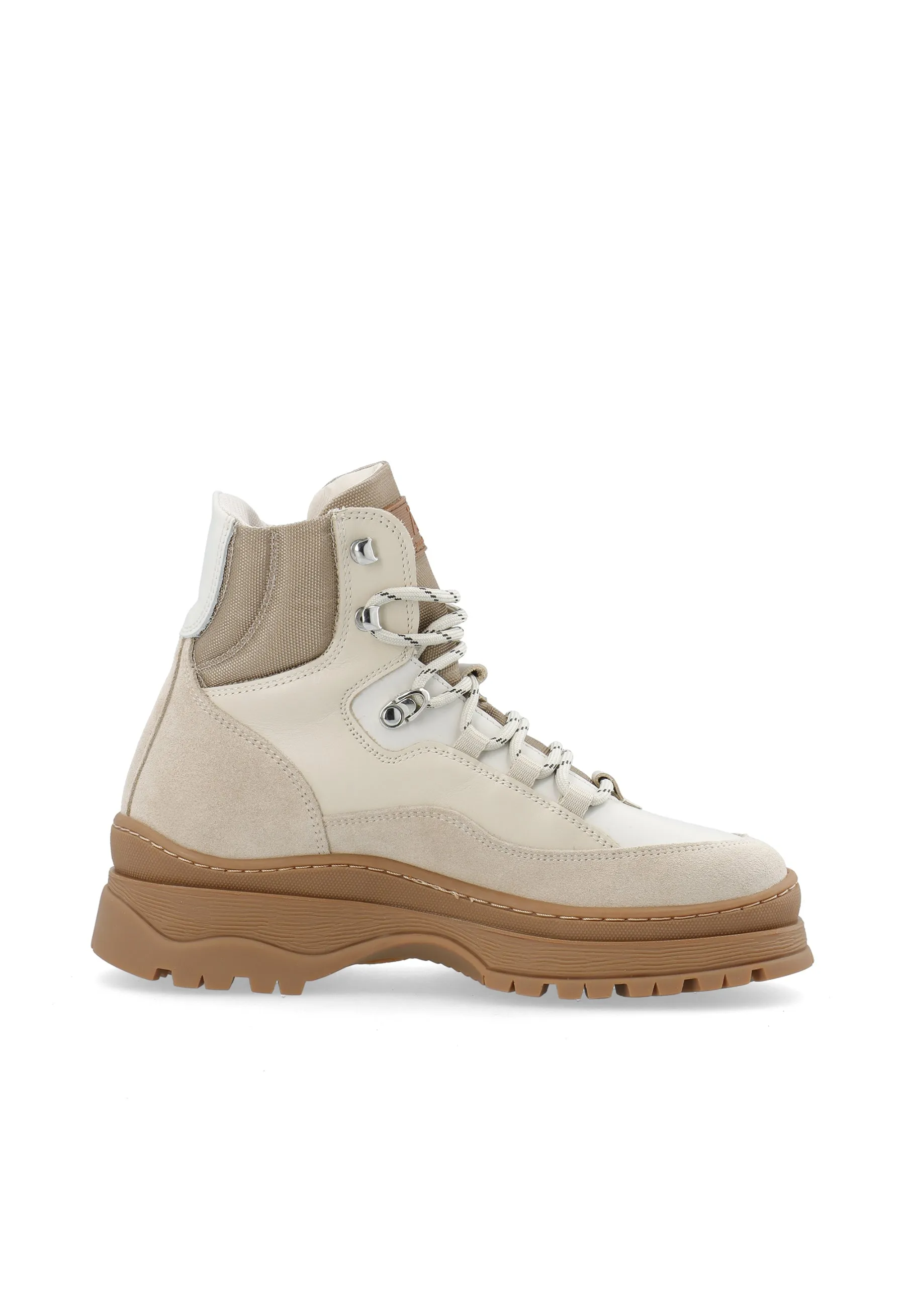 Downhill Lace-Up Boot - Beige