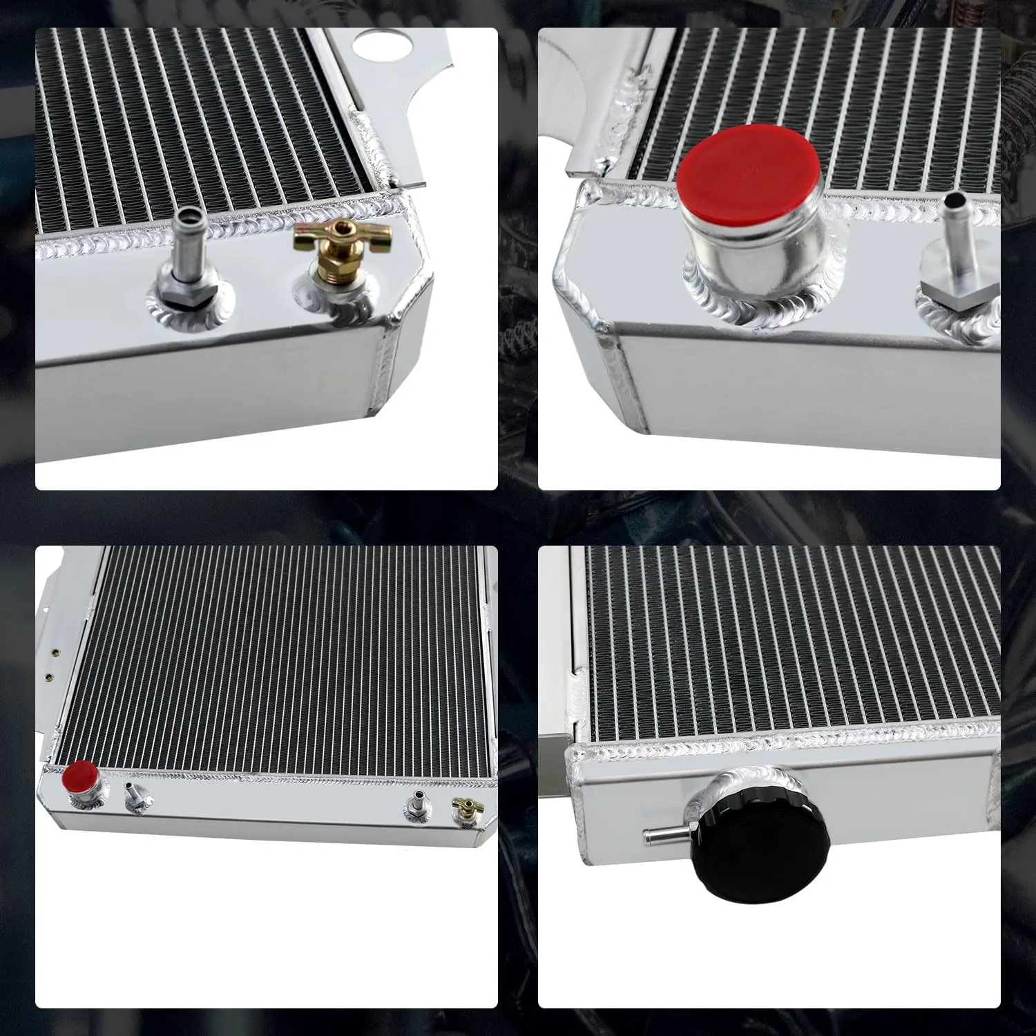 DPI2101 3 Row Aluminum Radiator for 1987-2006 Jeep Wrangler TJ YJ 2.4L/2.5L L4 4.0L/4.2L L6 GAS Radiador 1988 1989 1990 1991 1995 1996 2000 2001 2002 2003 2005 Automotive Engine Radiators