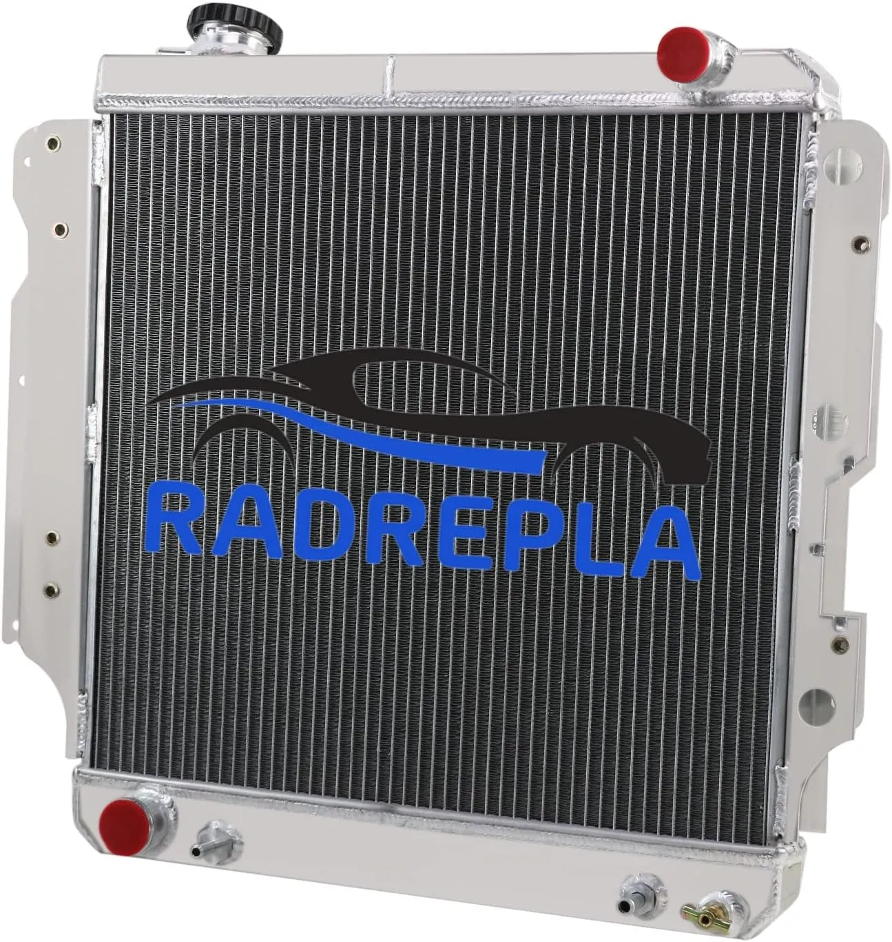 DPI2101 3 Row Aluminum Radiator for 1987-2006 Jeep Wrangler TJ YJ 2.4L/2.5L L4 4.0L/4.2L L6 GAS Radiador 1988 1989 1990 1991 1995 1996 2000 2001 2002 2003 2005 Automotive Engine Radiators