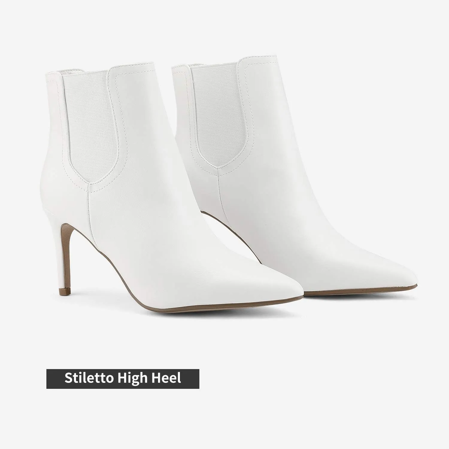 DREAM PAIRS Women's Pointed Toe Stiletto High Heel Ankle Booties