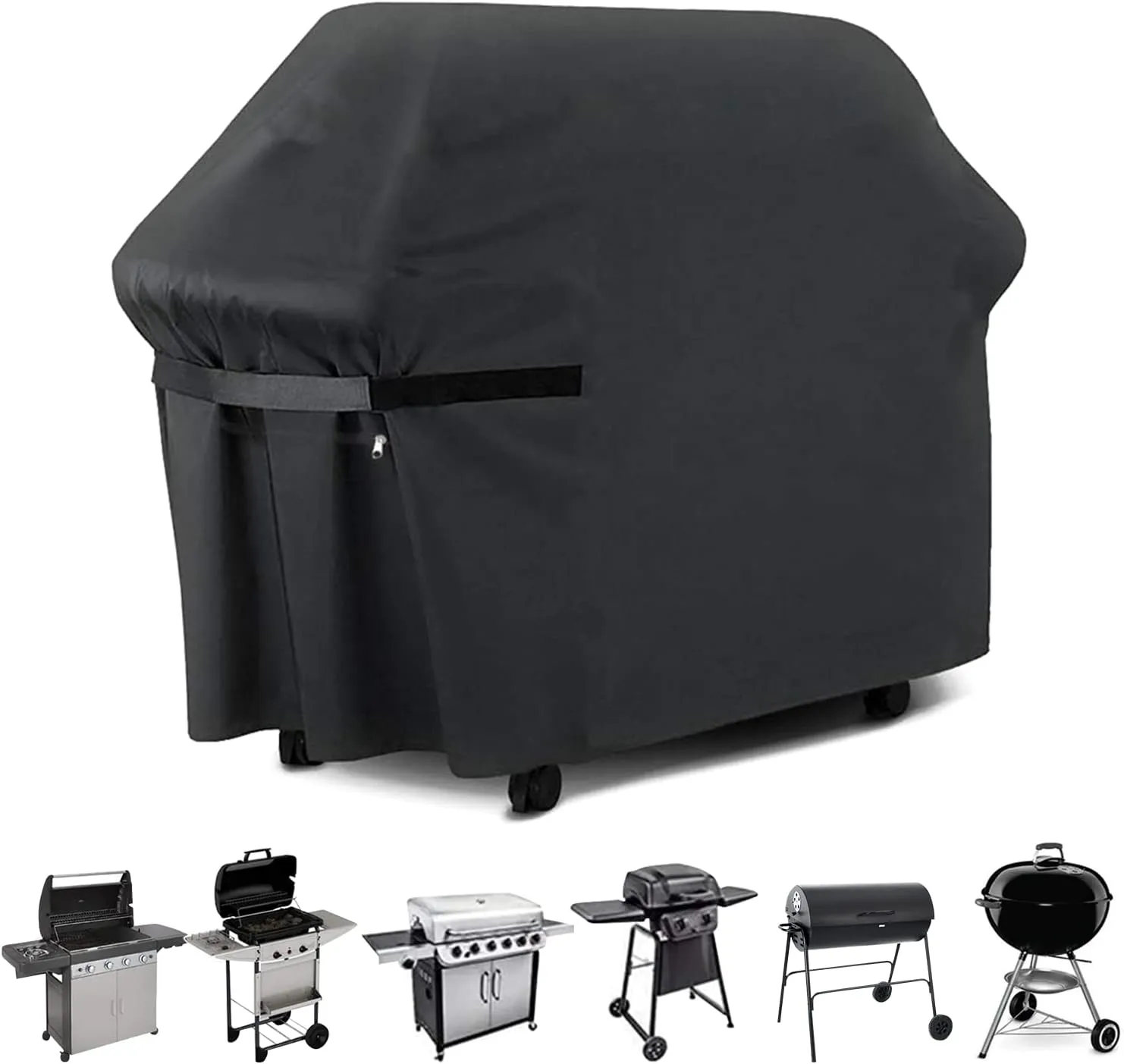 Dsoar Grill Cover, 57 Inch, Waterproof, Heavy Duty Oxford Fabric, Anti-UV Fade and Rip Resistant
