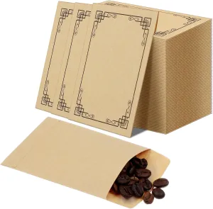 Eaasty 200 Packs Seed Coin Envelopes 2.3 x 3.5 Inches Small Parts Kraft Coin Saving Envelopes Self Adhesive Seed Storage Packets for Storage Keys Cards Stamp Small Items(Kraft Color)