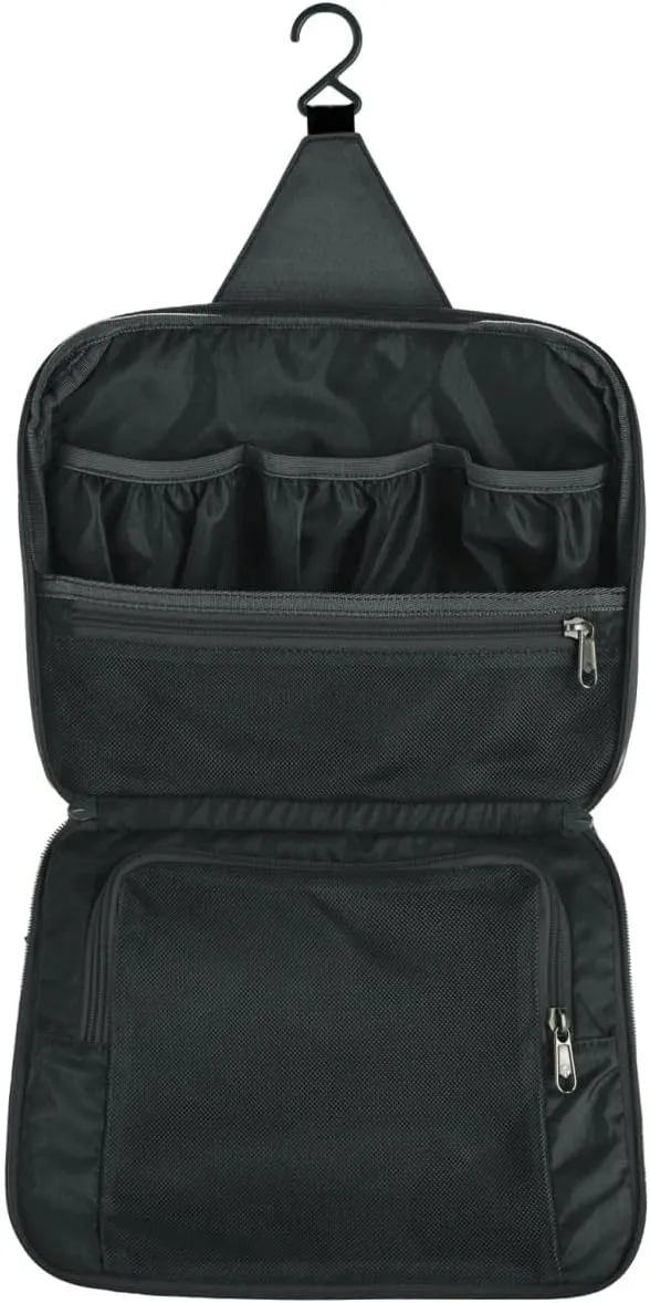 eagle creek Pack-It Reveal Hanging Toiletry Kit - Lies Flat or Hangs, with Hanging Hook and Tons of Pockets, Water-Resistant, Black - One Size