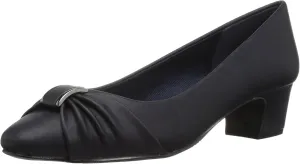 Easy Street Womens Eloise Faux Leather Dressy Block Heel