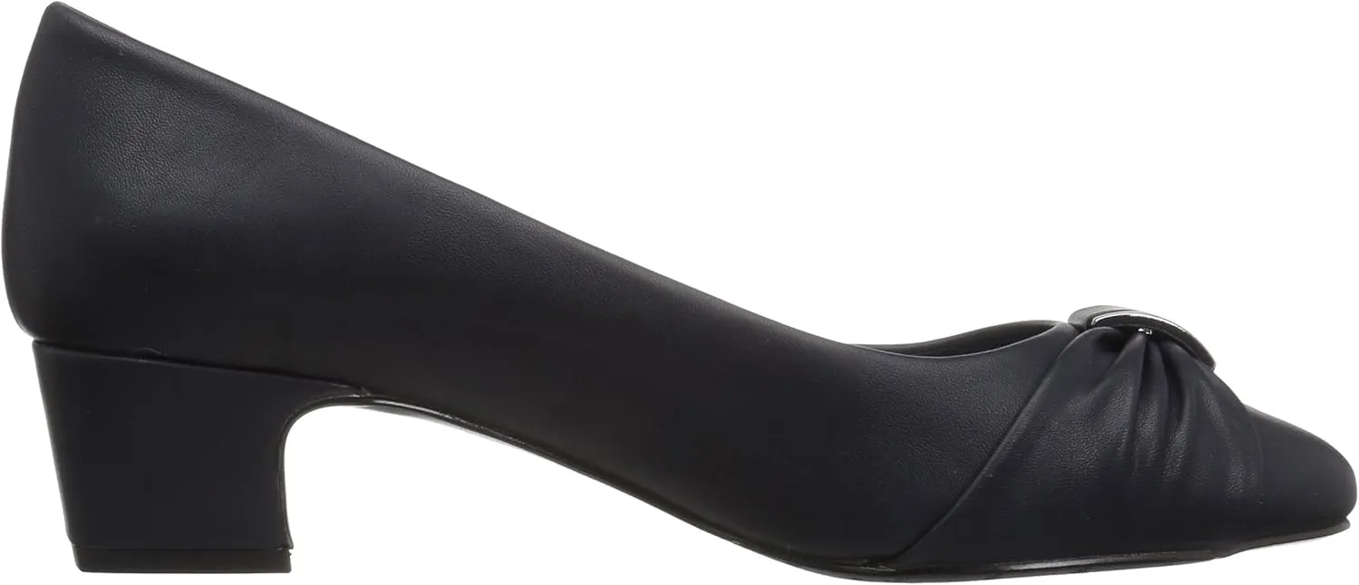 Easy Street Womens Eloise Faux Leather Dressy Block Heel