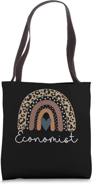 Economist Cute Leopard Boho Rainbow for Team Economist Squad Tote Bag