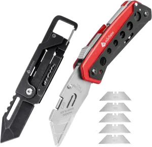 EDCFANS Multitool Pocket Knife, Folding Utility Knife Box Cutter