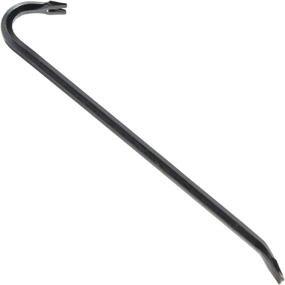 Edward Tools Gooseneck Wrecking Bar - Extra strength drop forged steel pry bar for easier demolition - Gooseneck for added ripping bar leverage - Nail puller end/chisel end - Rust proof (24 Inch)