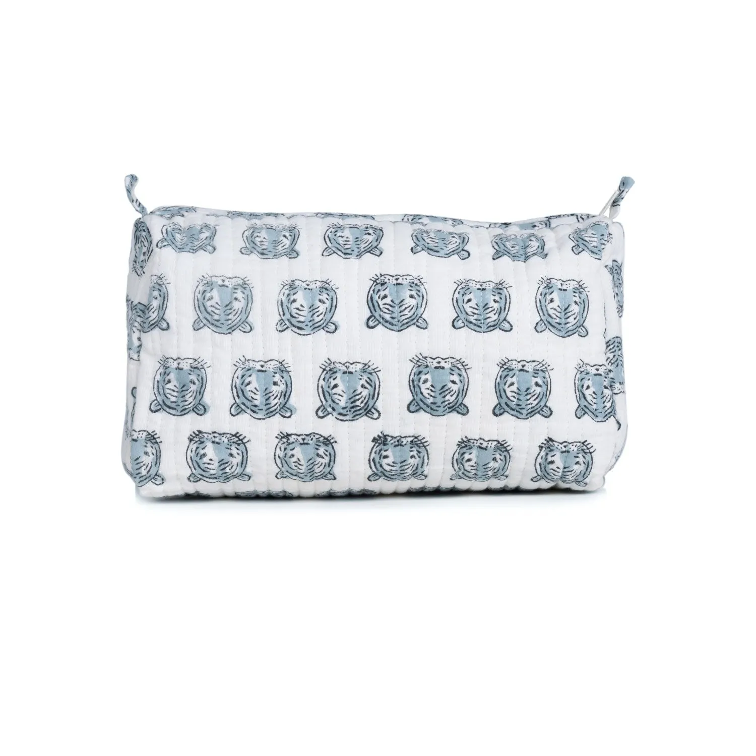 EGIPTIN LION COTTON PRINTED QUILTED TOILETRY POUCH