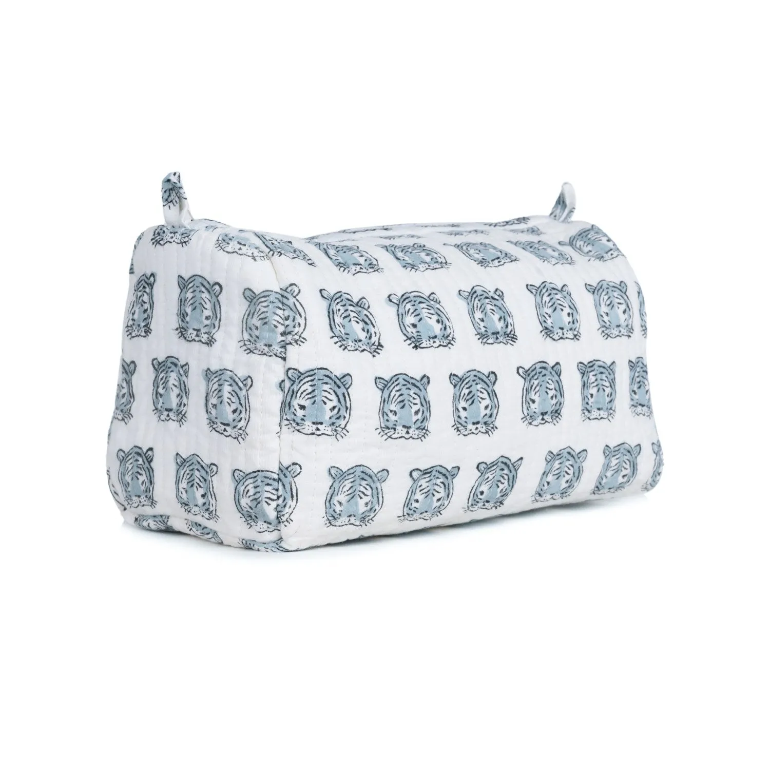 EGIPTIN LION COTTON PRINTED QUILTED TOILETRY POUCH