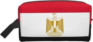 Egyptian Flag Print Travel Toiletry Organizer Bag, Cosmetic & Storage Pouch For Travel And Daily Use
